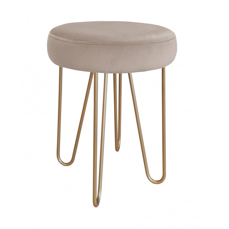 Taboret Venus HAIRPIN noga złota MG09