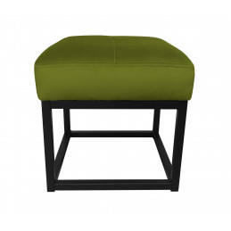 Pufa MAX LOFT podstawa czarna BL75, zielona oliwka