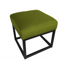 Pufa MAX LOFT podstawa czarna BL75, zielona oliwka