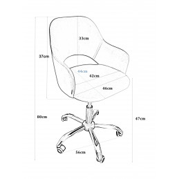 Fotel obrotowy biurowy Milano BL14