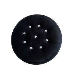 Pufa DIAMENT LOFT ławka podnóżek nogi złote