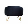 Pufa DIAMENT LOFT ławka podnóżek nogi złote