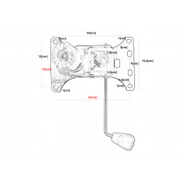 Mechanizm TILT do bujania fotela biurowego 15 x 24