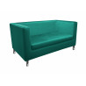 Sofa MONACO Velvet turkus chromowane nogi
