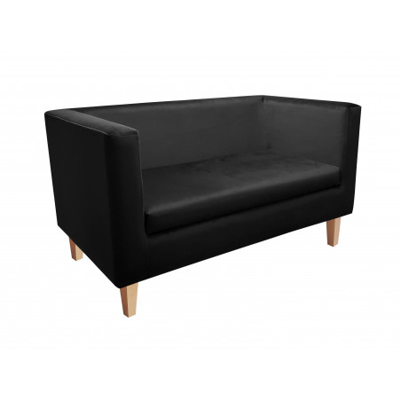 Sofa MONACO Velvet czarna z nogami buk
