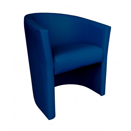 Fotel CLUB Eco skóra D4 granatowy
