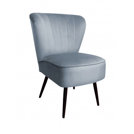 Fotel PRL BL06 velvet Bluvel nogi czarne