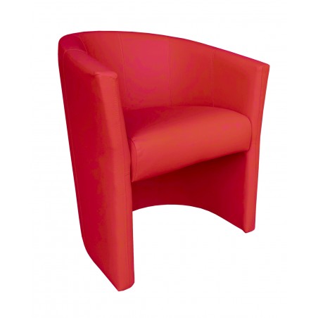 Fotel CLUB Eco skóra D15 czerwony