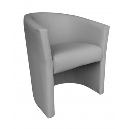 Fotel CLUB Eco skóra jasny szary D22 – styl i wygoda