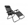 Leżak ogrodowy plażowy Zero Gravity czarny