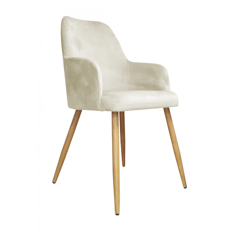 Krzesło WESTA noga dąb MG50 kremowy