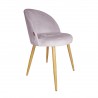 Krzesło TRIX noga dąb MG55 - szary róż, Magic Velvet