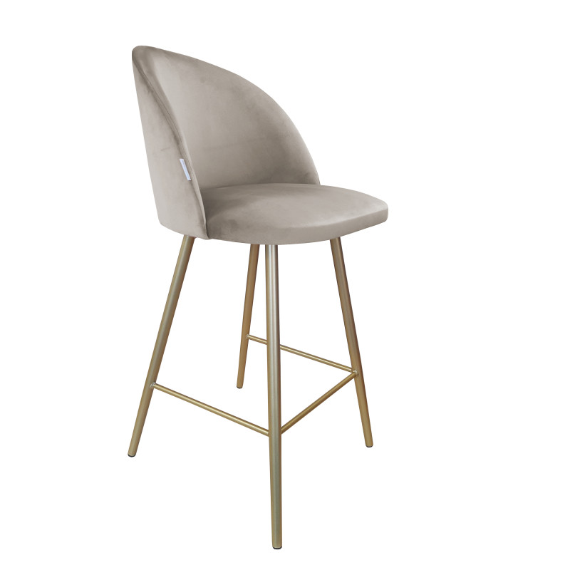 Hoker krzesło barowe Colin podstawa złota MG09