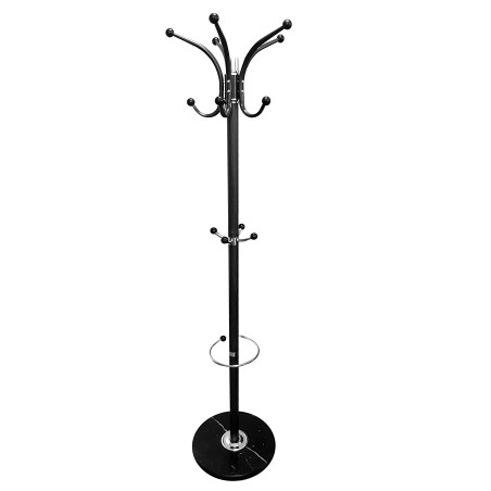 Wieszak na ubrania stojący podłogowy czarny