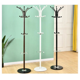 Wieszak stojący czarny marmur z obrotową górą