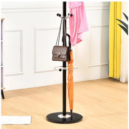 Wieszak stojący czarny marmur z obrotową górą