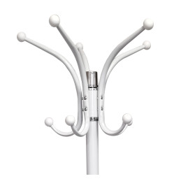 Wieszak na ubrania stojący podłogowy biały podstawa marmur