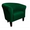 Fotel Milo nogi venge zieleń butelkowa MG25