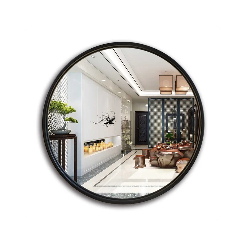 Lustro LOFT FI80 80 cm czarne - widok z przodu