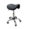 Taboret siodłowy C-9284 czarny regulowany