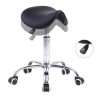 Taboret siodłowy C-9284 czarny regulowany