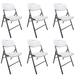copy of Krzesło cateringowe bankietowe do ogrodu składane tworzywo sztuczne kolor biały