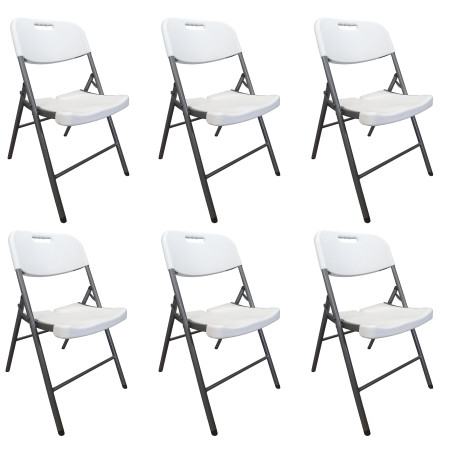 copy of Krzesło cateringowe bankietowe do ogrodu składane tworzywo sztuczne kolor biały