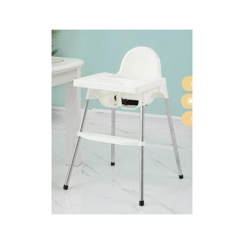 Krzesełko do karmienia dla dzieci białe