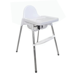 Krzesełko do karmienia dla dzieci białe