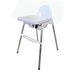 Krzesełko do karmienia dla dzieci białe