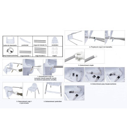 Krzesełko do karmienia dla dzieci białe