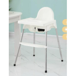 Krzesełko do karmienia dla dzieci białe