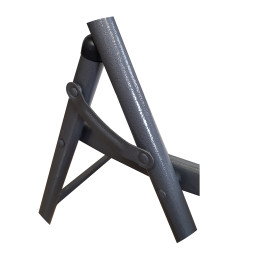 Krzesło cateringowe składane czarne - profil