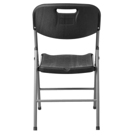 Krzesło cateringowe składane czarne - profil