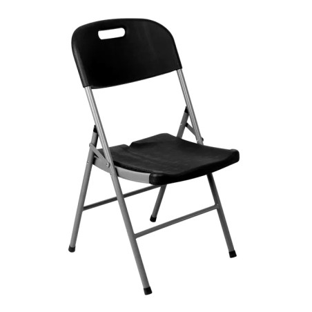 Krzesło cateringowe składane czarne - profil