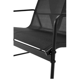 Zestaw mebli ogrodowych Modena CS12 czarny (stolik, 2 fotele, sofa)