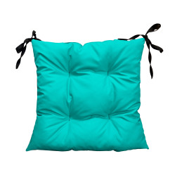 Zestaw 4 poduszek wodoodporna na krzesło ogrodowe Oxford turkus 50x50