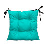 Zestaw 4 poduszek wodoodporna na krzesło ogrodowe Oxford turkus 50x50