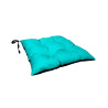 Zestaw 4 poduszek ogrodowych Oxford turkus 50x50