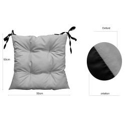 Zestaw 4 poduszek ogrodowych Oxford turkus 50x50