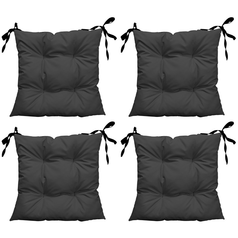 Zestaw 4 poduszek Oxford grafit 50x50