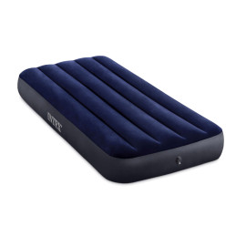 Materac dmuchany welurowy INTEX 99x191 cm niebieski