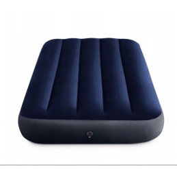 Materac jednoosobowy welurowy 99 x 191 cm INTEX niebieski