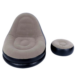 Fotel dmuchany z podnóżkiem sofa wypoczynkowa