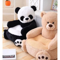 Pluszowy fotelik dla dzieci MIŚ BEŻOWY