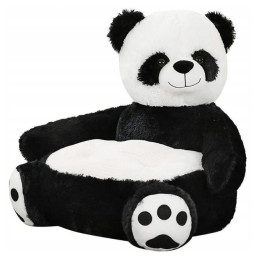 Pluszowy fotelik pufa dla dzieci MIŚ PANDA