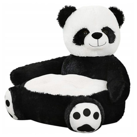 Pluszowy fotelik pufa dla dzieci MIŚ PANDA