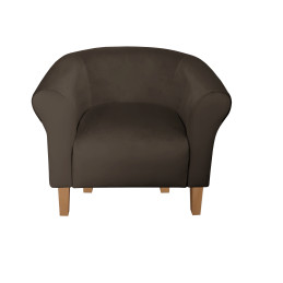 Fotel Milo nogi buk brąz MG05