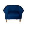 Fotel Milo nogi buk granatowy MG16