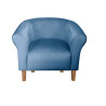 Fotel Milo nogi buk niebieski MG33